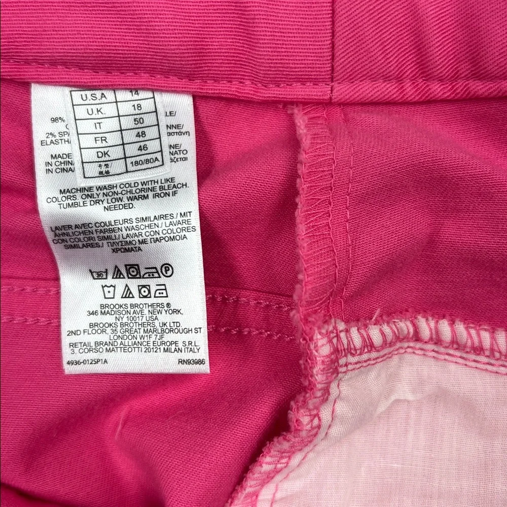 Brooks Brothers 346 Y2K Pink Cotton Stretch Mini Skirt 14 - Picture 6 of 8